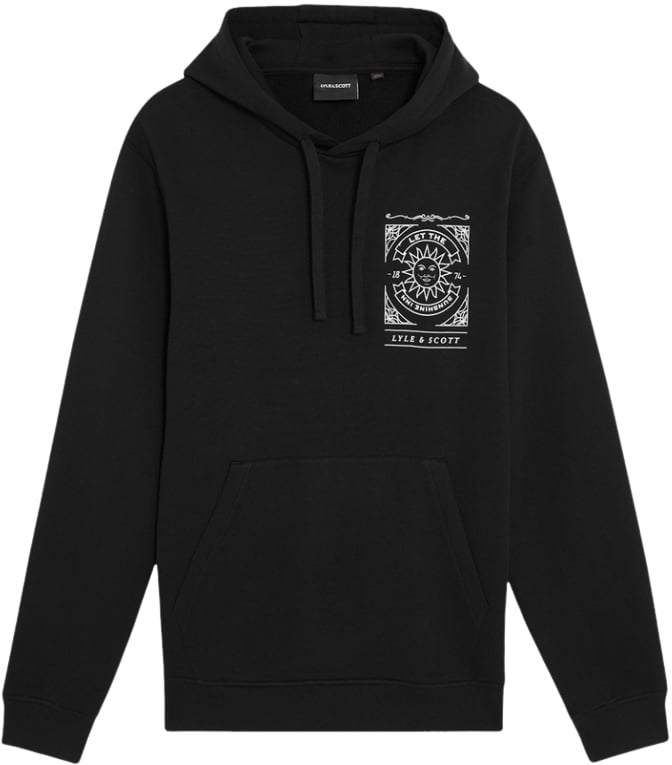Lyle & Scott Lyle &amp; Scott Sunshine Inn Graphic Hoodie Zwart