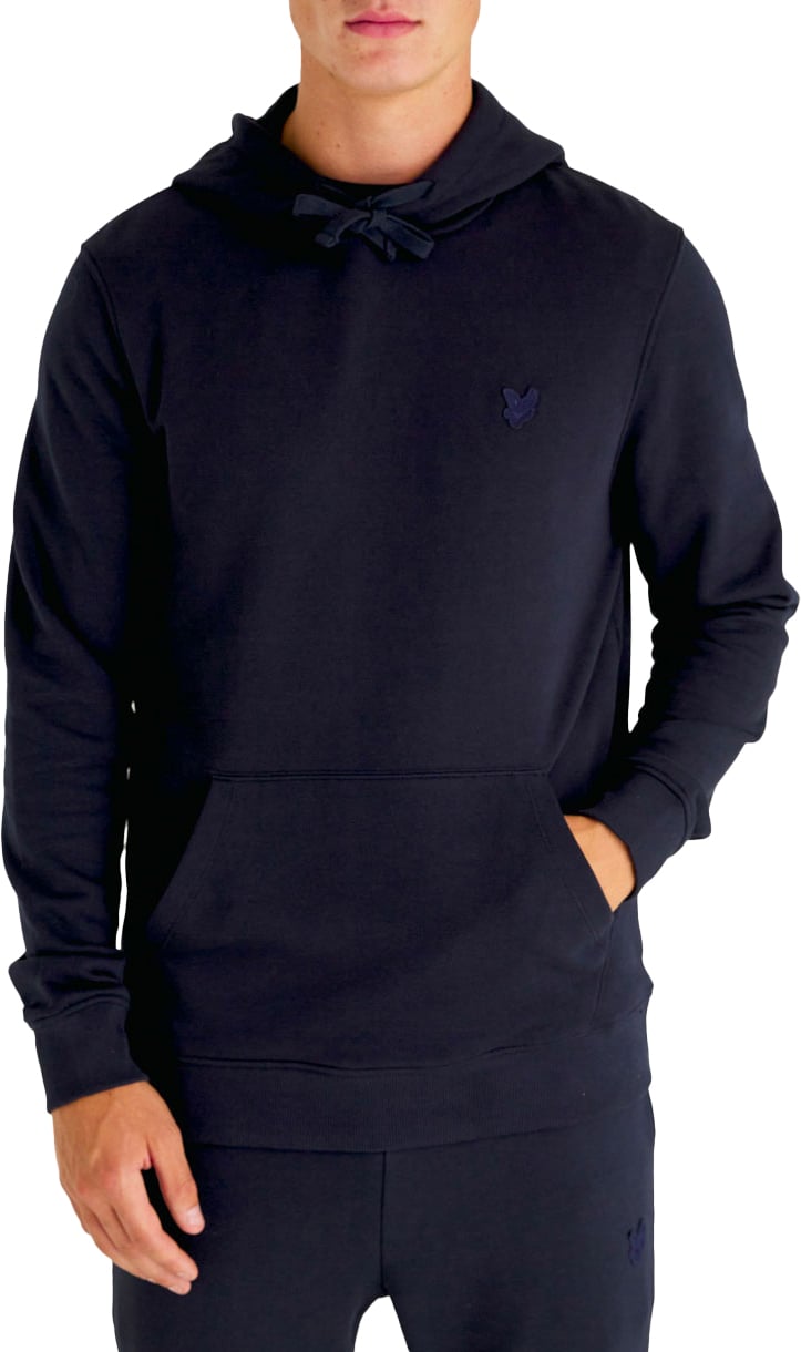 Lyle & Scott Lyle &amp; Scott Tonal Eagle Pullover Hoodie Blauw