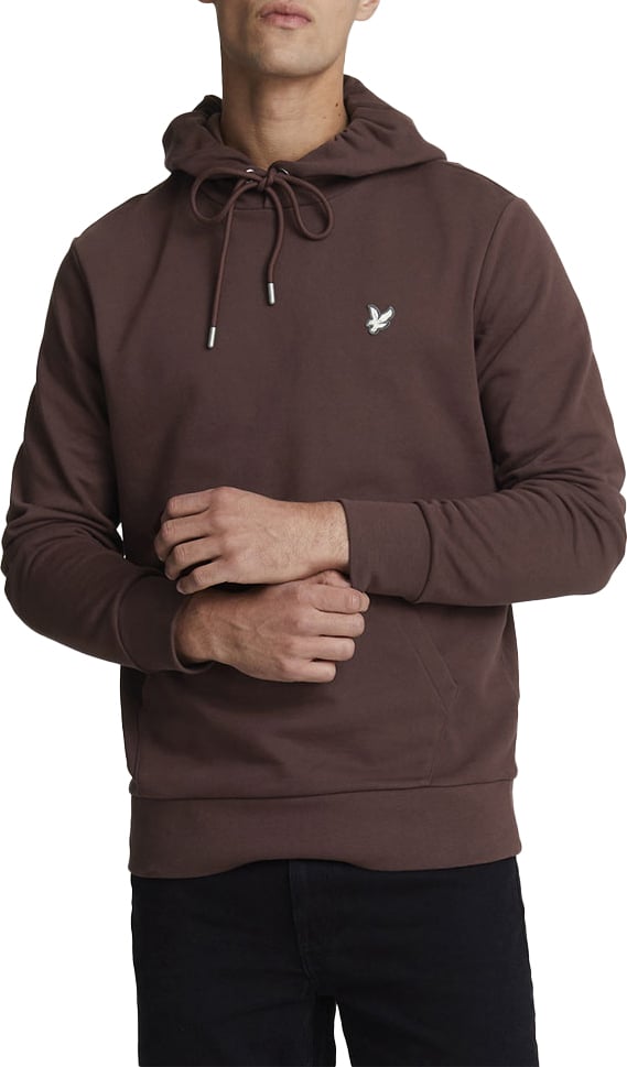 Lyle & Scott Lyle &amp; Scott Diagonal Waeve French Terry Hoodie Rood