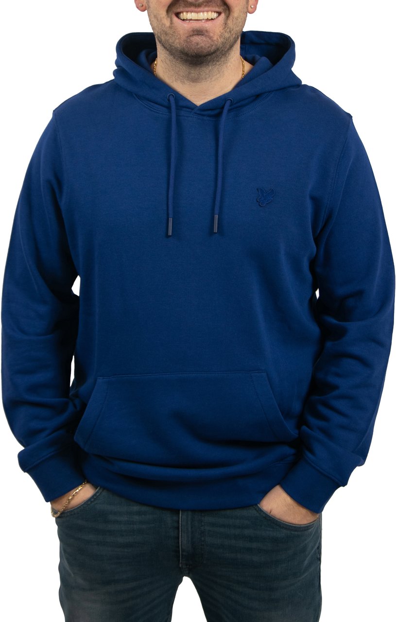 Lyle & Scott Lyle & Scott Superfine Pullover Hoodie Blauw