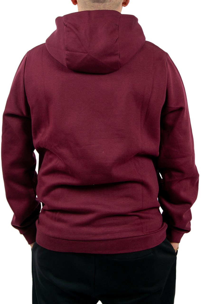 Lyle & Scott Logo Brushback Pullover Hoodie Rood