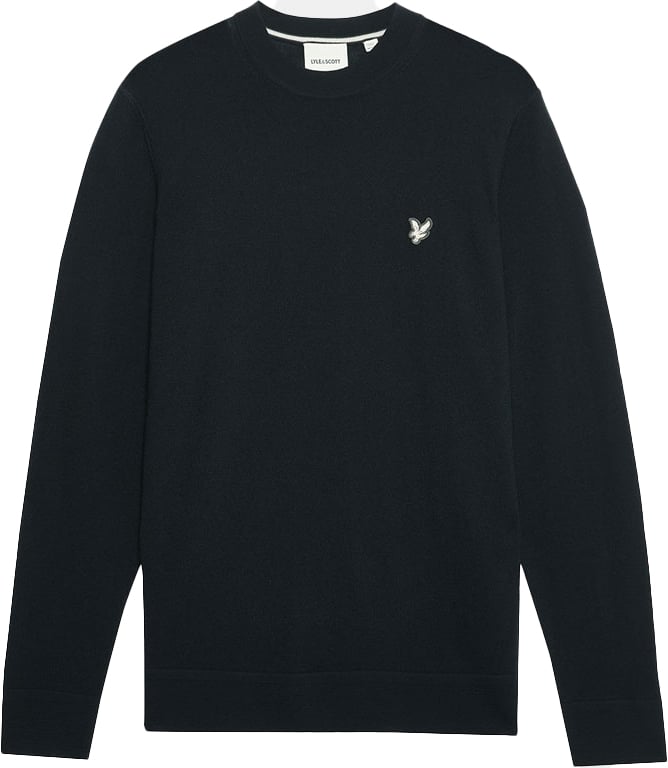 Lyle & Scott Lyle &amp; Scott Merino Crew Neck Jumper Zwart