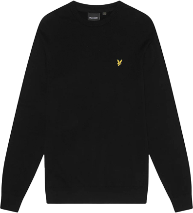 Lyle & Scott Lyle & Scott Cotton Crew Neck Jumper Zwart