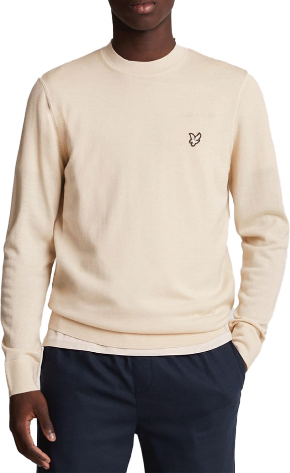 Lyle & Scott Lyle &amp; Scott Merino Crew Neck Jumper Beige
