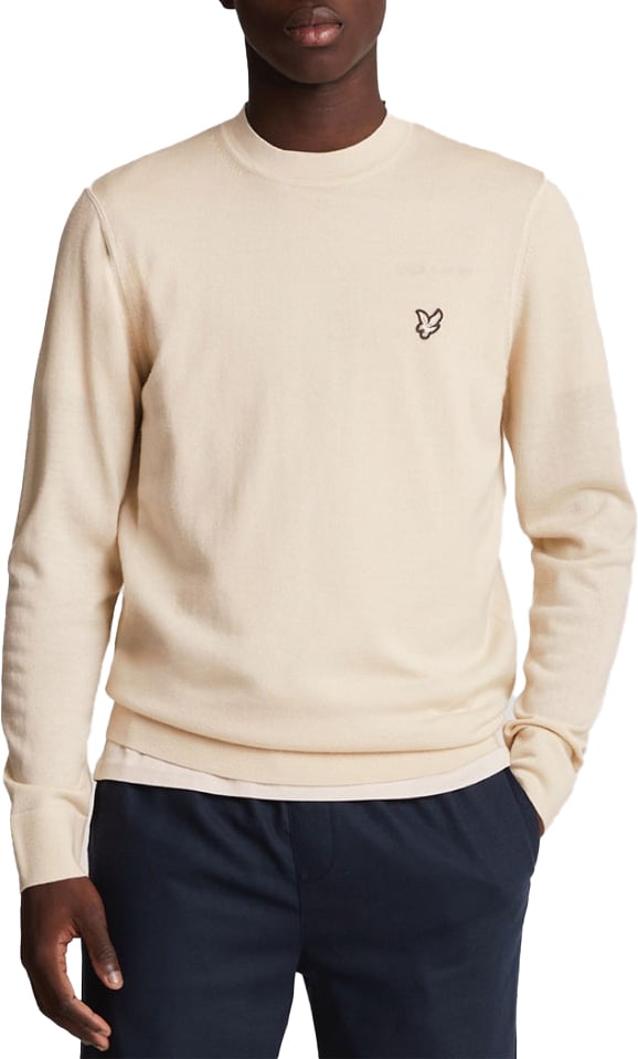 Lyle & Scott Lyle &amp; Scott Merino Crew Neck Jumper Beige