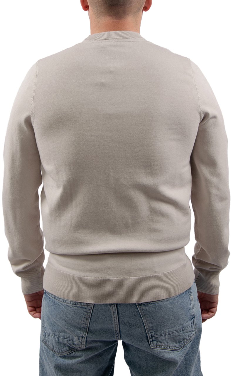 Lyle & Scott Lyle & Scott Mesh Logo Crew Neck Jumper Beige