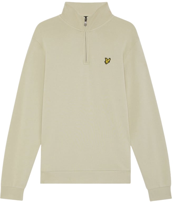 Lyle & Scott Lyle &amp; Scott Loopback Quarter Zip Sweat Beige
