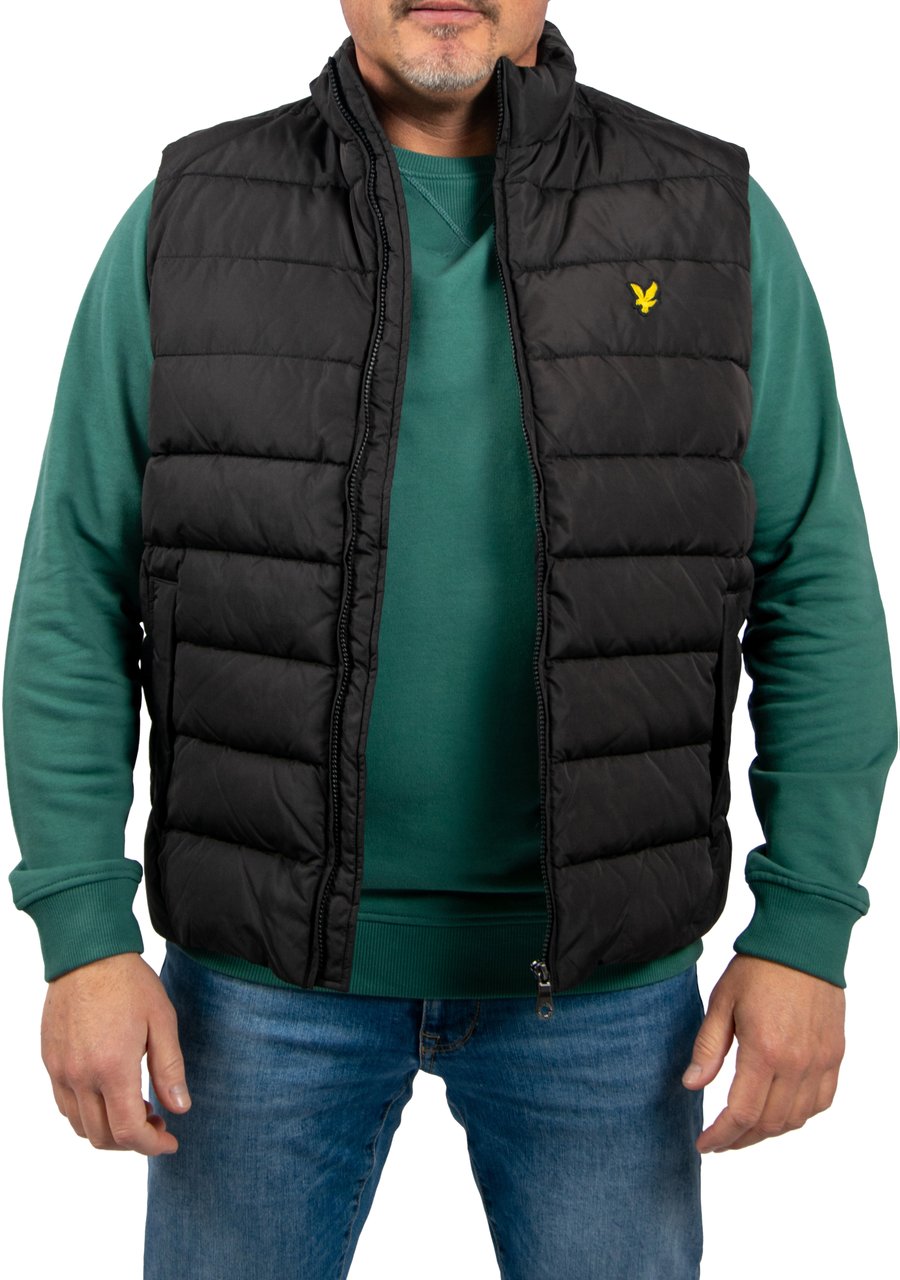 Lyle & Scott Lyle &amp; Scott Quilted Gilet Zwart