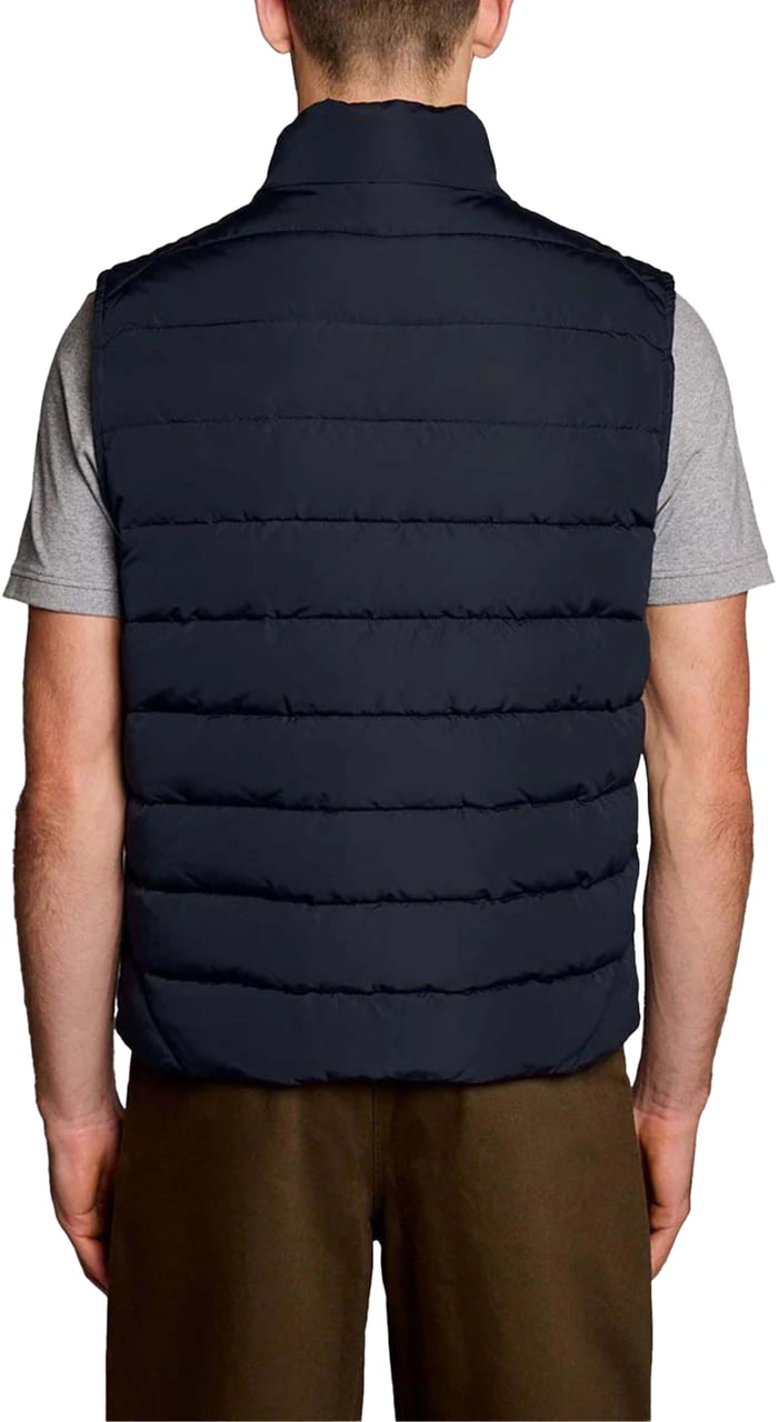Lyle & Scott Lyle&scott Quilted Gilet Bodywarmers Donkerblauw Jk2401v Blauw