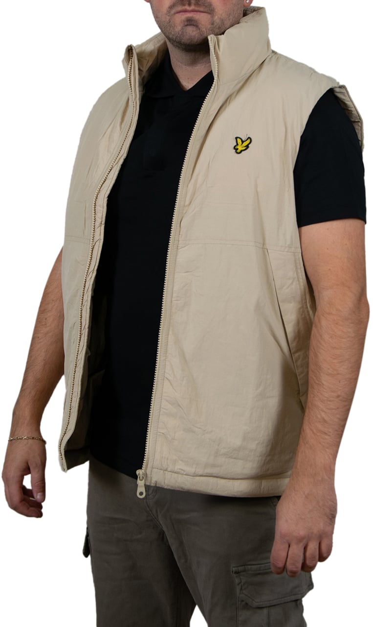 Lyle & Scott Lyle & Scott Padded Puffer Gilet Beige