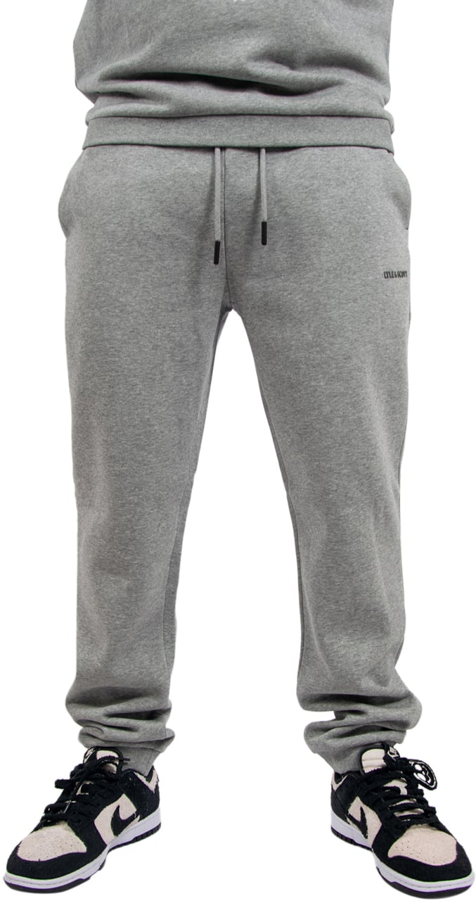 Lyle & Scott Lyle & Scott Logo Brushback Cuffed Jogger Grijs