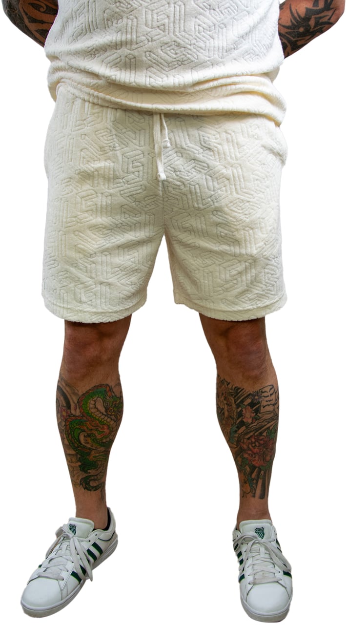 Lyle & Scott Lyle & Scott Emblem Towelling Shorts Beige