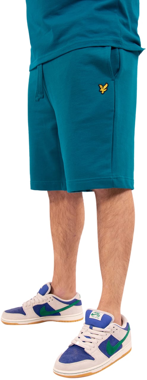 Lyle & Scott Plain Sweatshort Blauw
