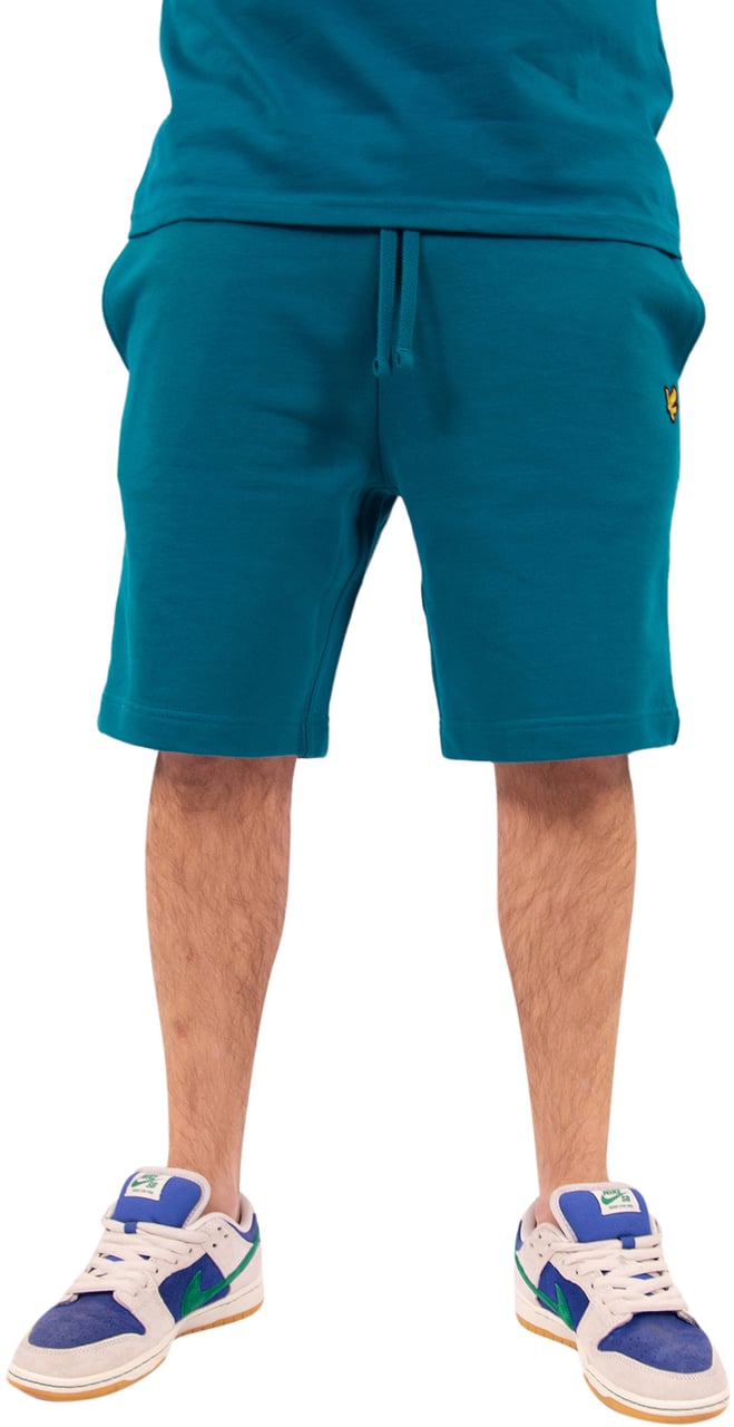 Lyle & Scott Plain Sweatshort Blauw
