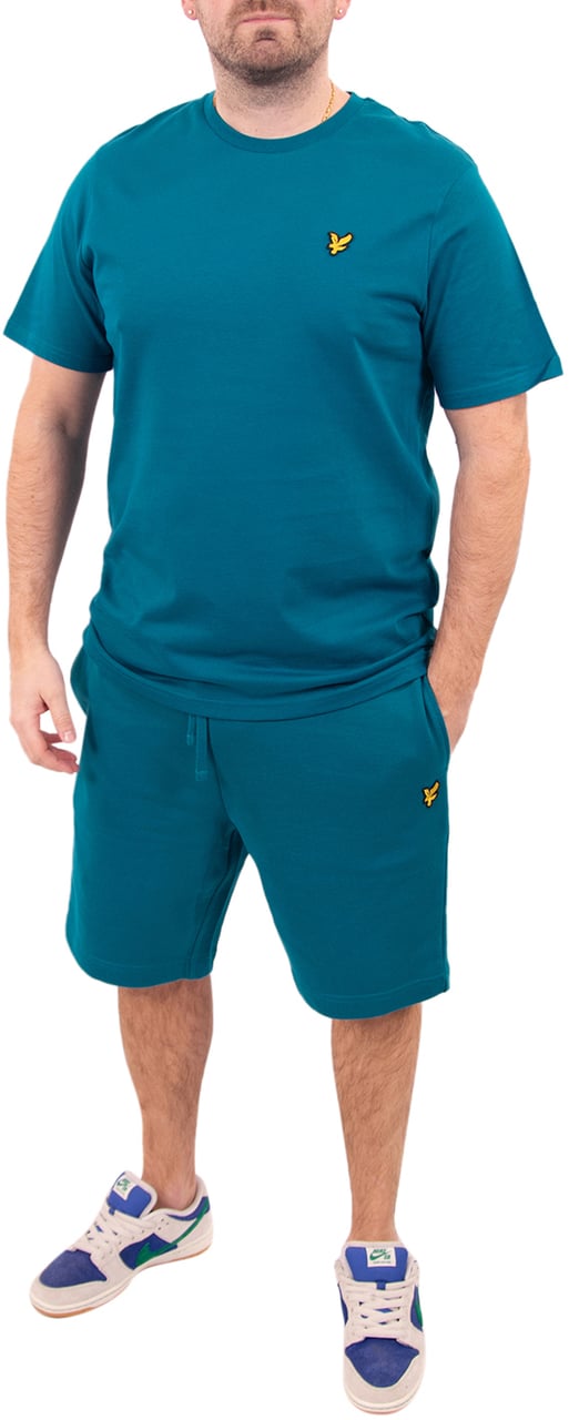 Lyle & Scott Plain Sweatshort Blauw