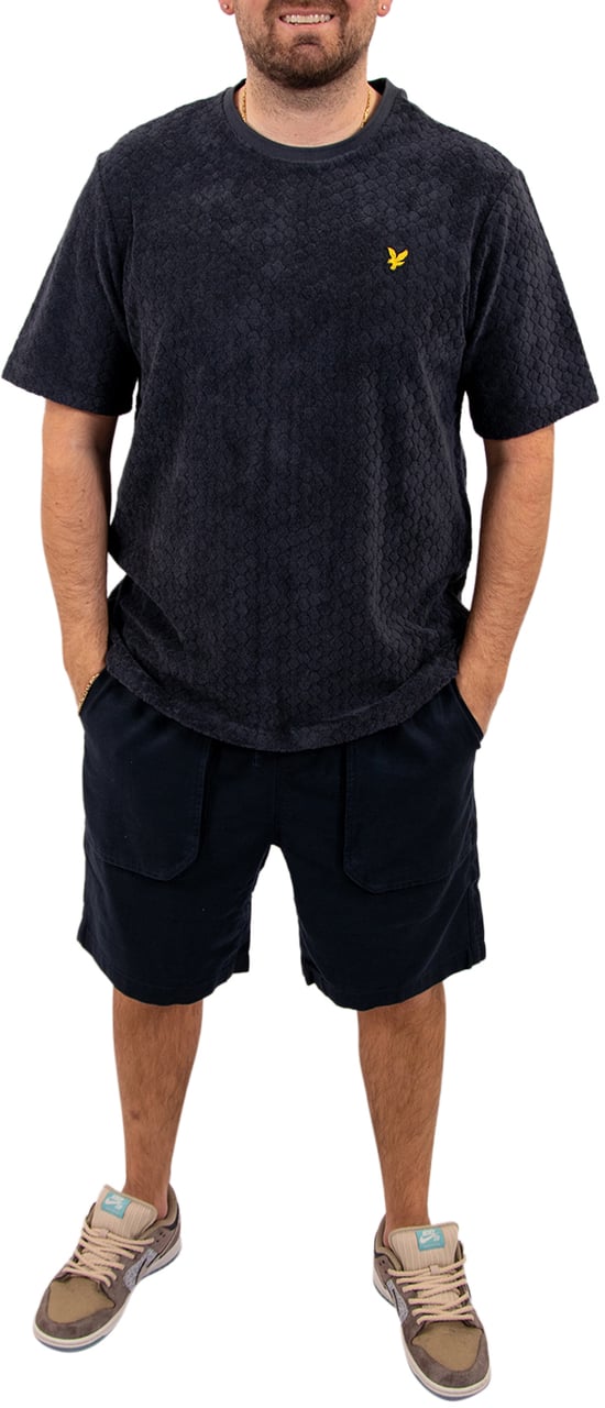 Lyle & Scott Linen Short Blauw