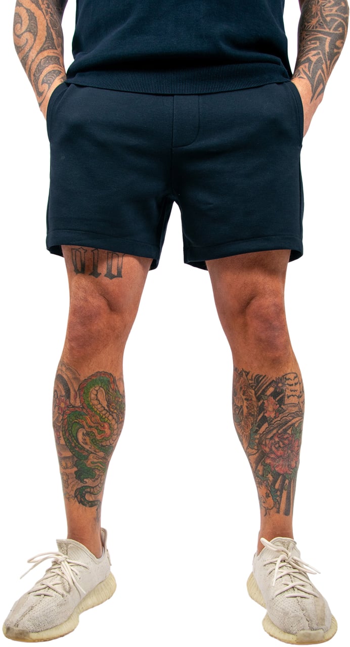 Lyle & Scott Pique Track Short Blauw