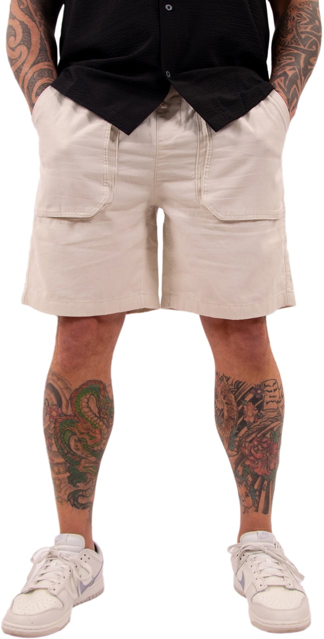 Lyle & Scott Linen Short Beige
