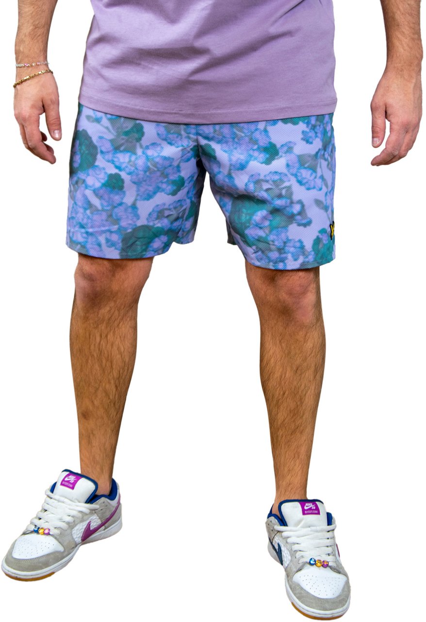 Lyle & Scott Digital Floral Print Floral Short Paars