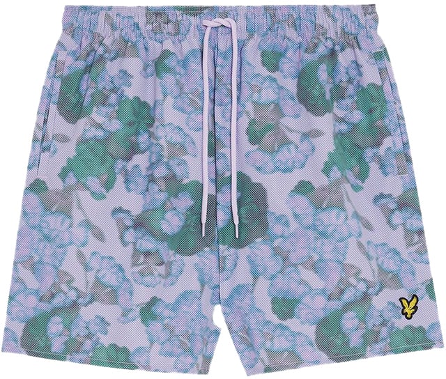 Lyle & Scott Lyle & Scott Digital Floral Print Floral Short Paars