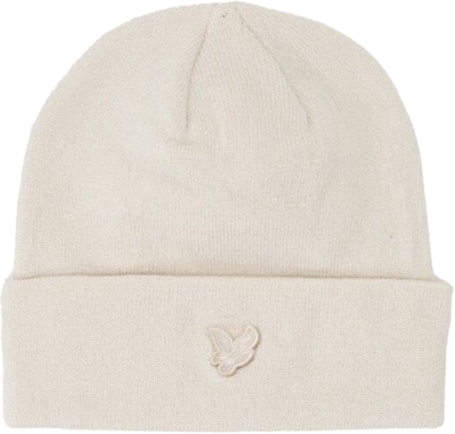 Lyle & Scott Lyle & Scott Tonal Eagle Beanie Beige