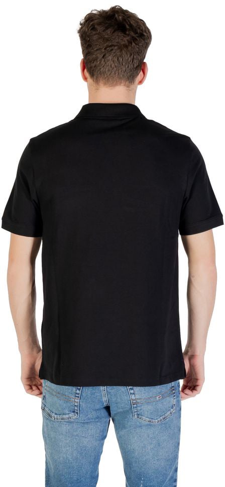 Lyle & Scott Black Cotton Polo Shirt Zwart