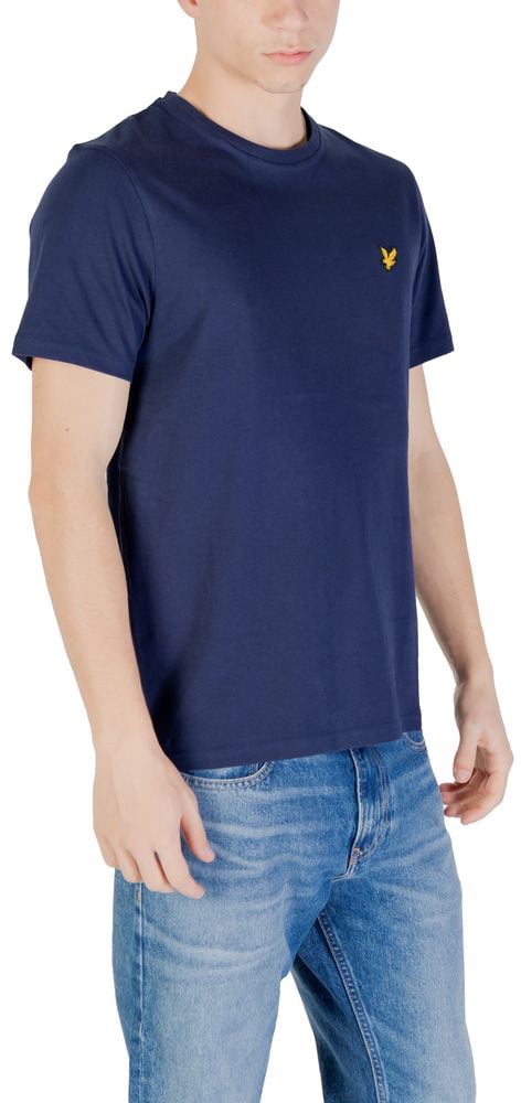 Lyle & Scott Blue Cotton T-Shirt Blauw
