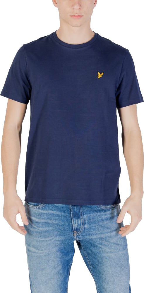 Lyle & Scott Blue Cotton T-Shirt Blauw