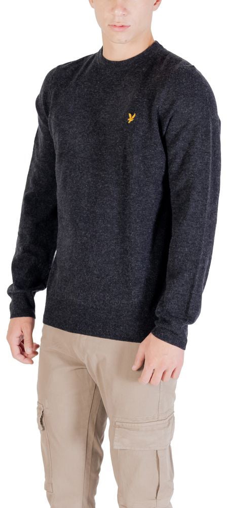 Lyle & Scott Black Nylon Sweatshirt Zwart