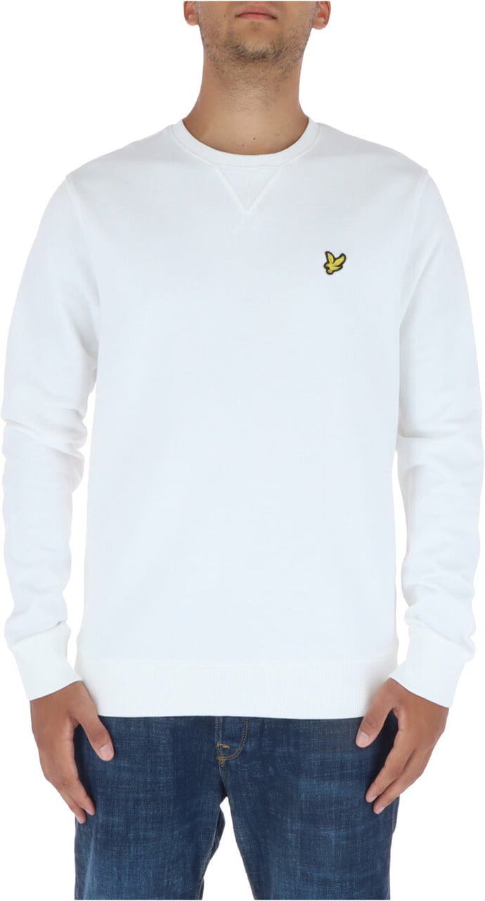 Lyle & Scott White Cotton Sweatshirt Wit