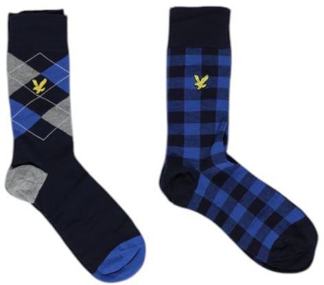 Lyle & Scott Blue Cotton Boxers Blauw