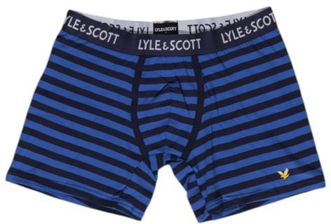 Lyle & Scott Blue Cotton Boxers Blauw