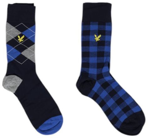 Lyle & Scott Blue Cotton Boxers Blauw