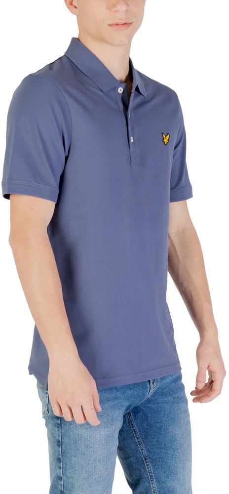 Lyle & Scott Blue Cotton Polo Shirt Blauw