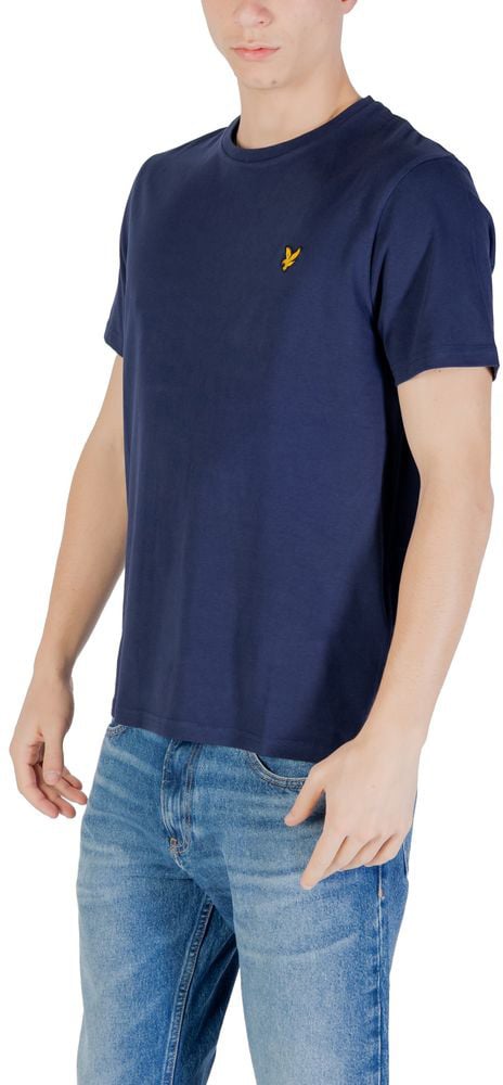 Lyle & Scott Blue Cotton T-Shirt Blauw