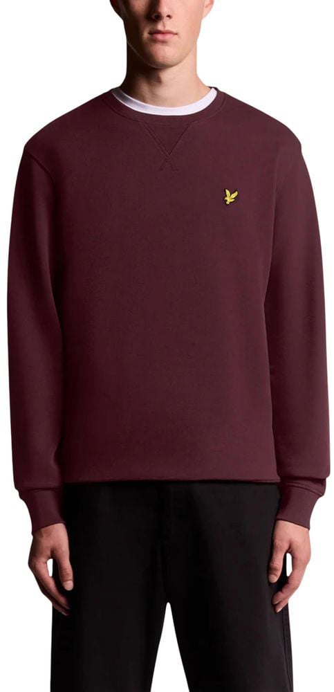Lyle & Scott Bordeaux Cotton Sweatshirt Maroon