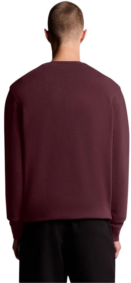 Lyle & Scott Bordeaux Cotton Sweatshirt Maroon