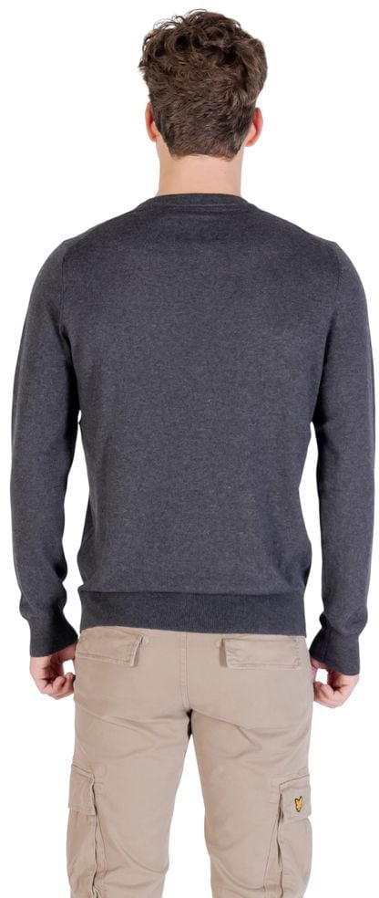 Lyle & Scott Gray Cotton Sweatshirt Grijs