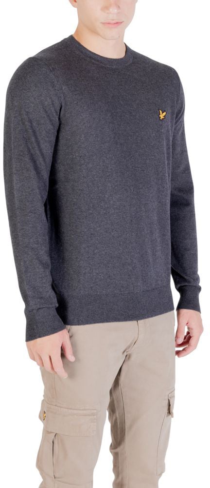 Lyle & Scott Gray Cotton Sweatshirt Grijs