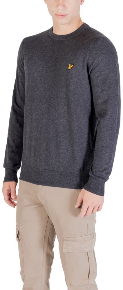 Lyle & Scott Gray Cotton Sweatshirt Grijs