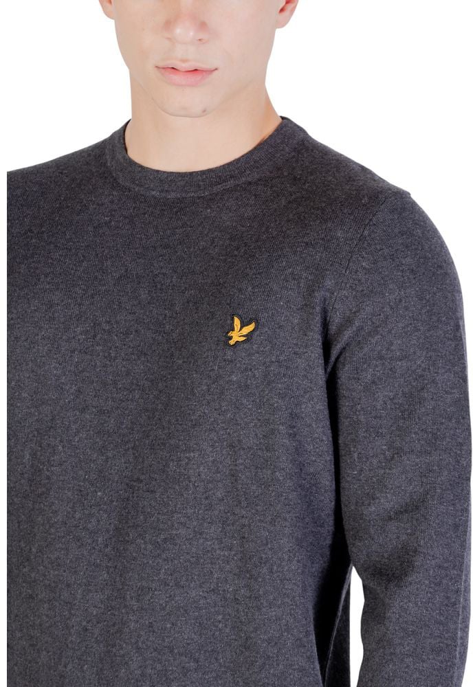Lyle & Scott Gray Cotton Sweatshirt Grijs