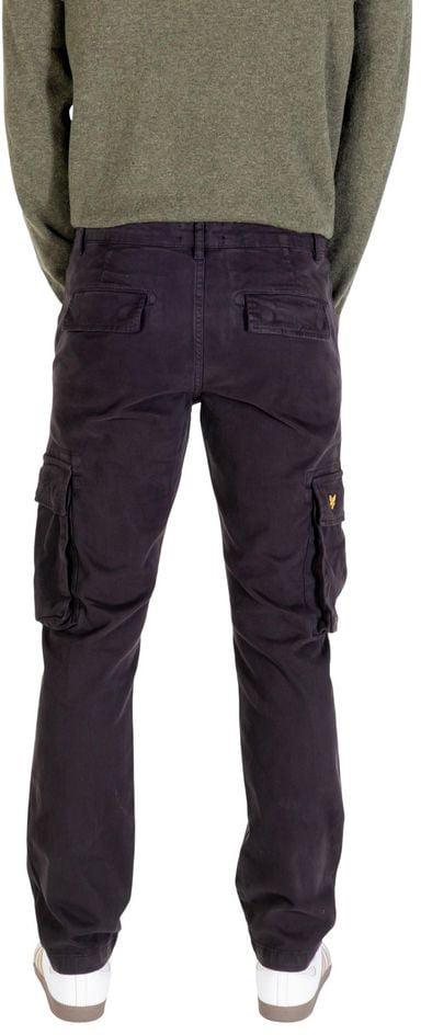 Lyle & Scott Black Cotton Cargo Pants Zwart