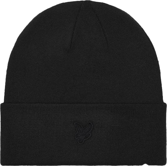Lyle & Scott Lyle & Scott Tonal Eagle Beanie Zwart