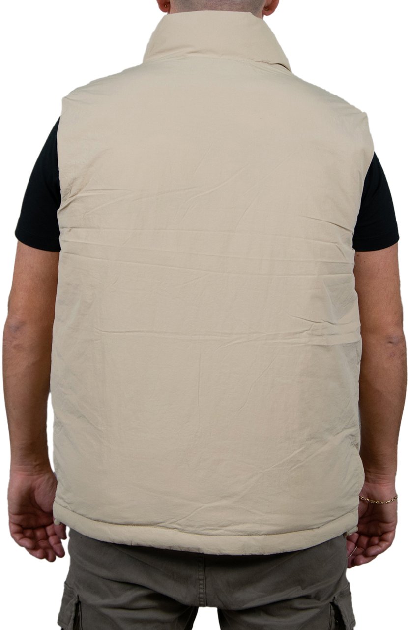 Lyle & Scott Padded Puffer Gilet Beige