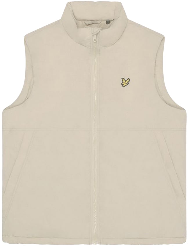 Lyle & Scott Padded Puffer Gilet Beige