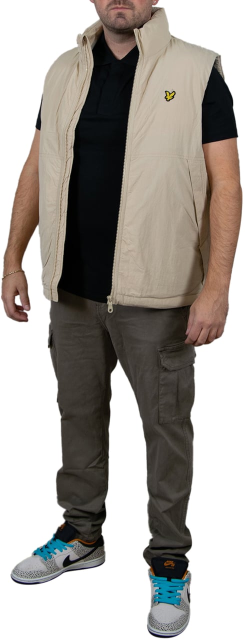 Lyle & Scott Padded Puffer Gilet Beige
