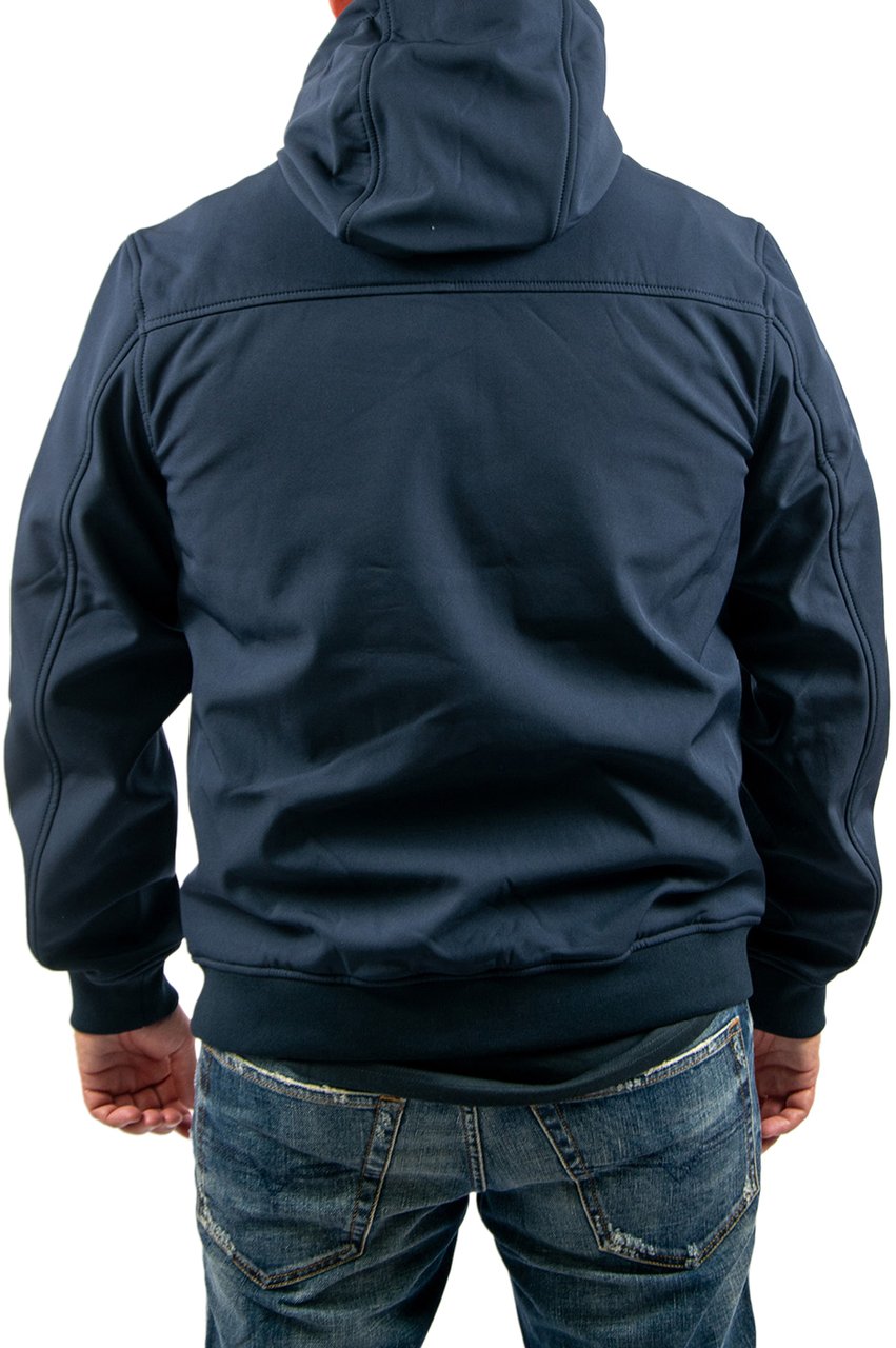 Lyle & Scott Tonal Fleece Back Softshell Blauw