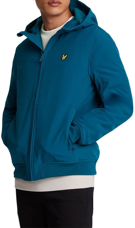 Lyle & Scott Lyle & Scott Fleece Back Softshell Jacket Blauw