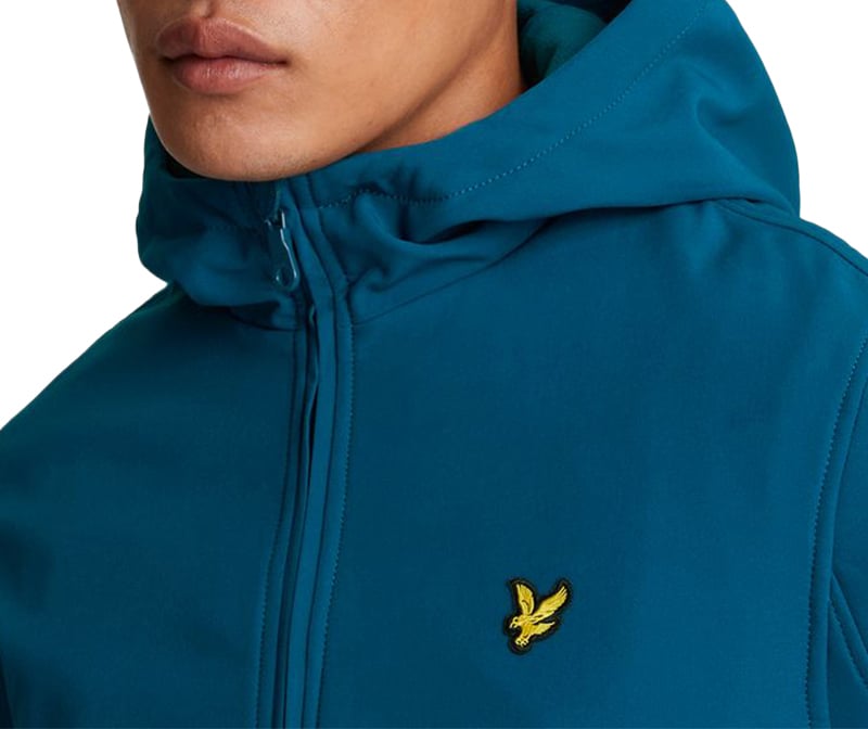 Lyle & Scott Fleece Back Softshell Jacket Blauw