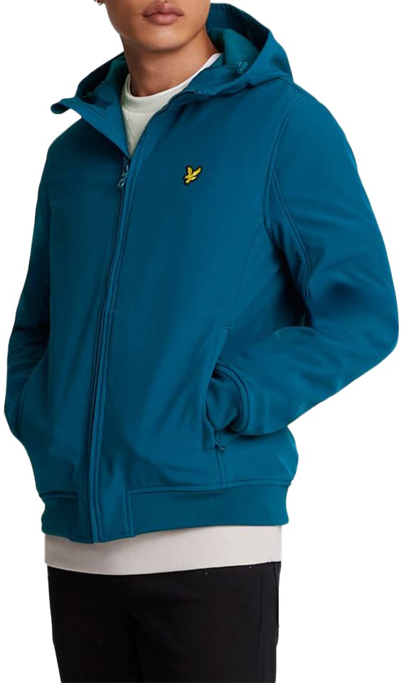 Lyle & Scott Fleece Back Softshell Jacket Blauw